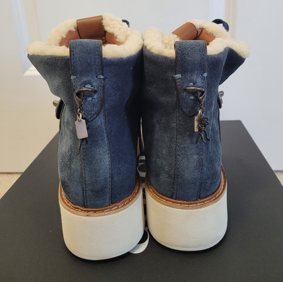 Brand New Coach Urban Hiker Suede Boots - Denim colour - 8B - Picture 6 of 9
